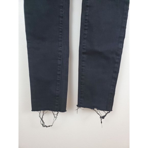 Agolde Black Sophie Skinny Jeans Raw Hem 26 36832, A003-2022 - Picture 4 of 9